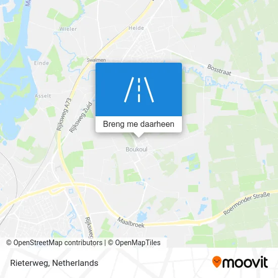 Rieterweg kaart