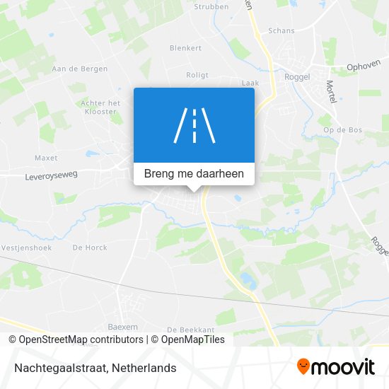 Nachtegaalstraat kaart