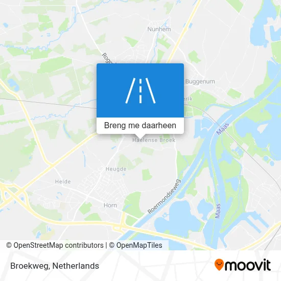 Broekweg kaart