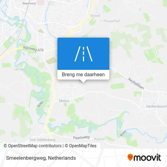 Smeelenbergweg kaart