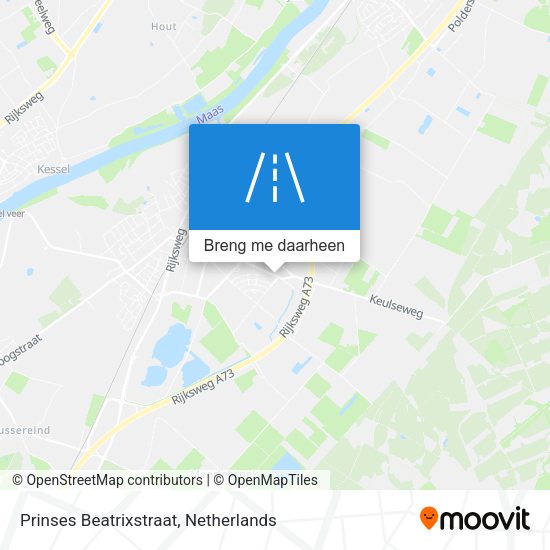 Prinses Beatrixstraat kaart
