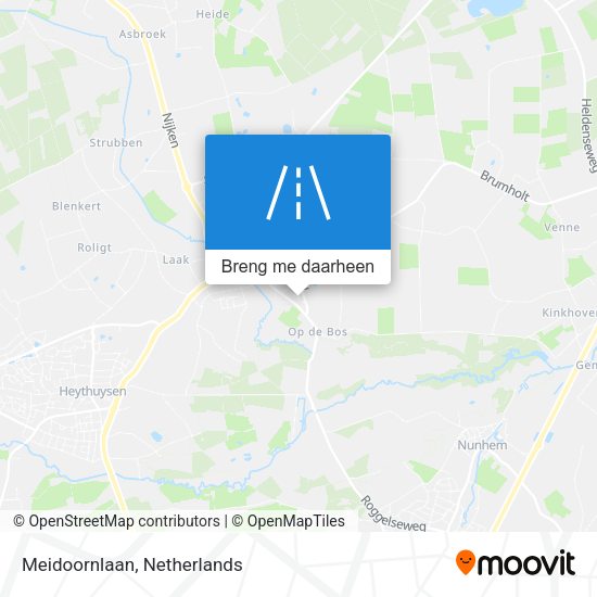 Meidoornlaan kaart