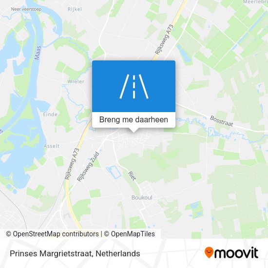 Prinses Margrietstraat kaart
