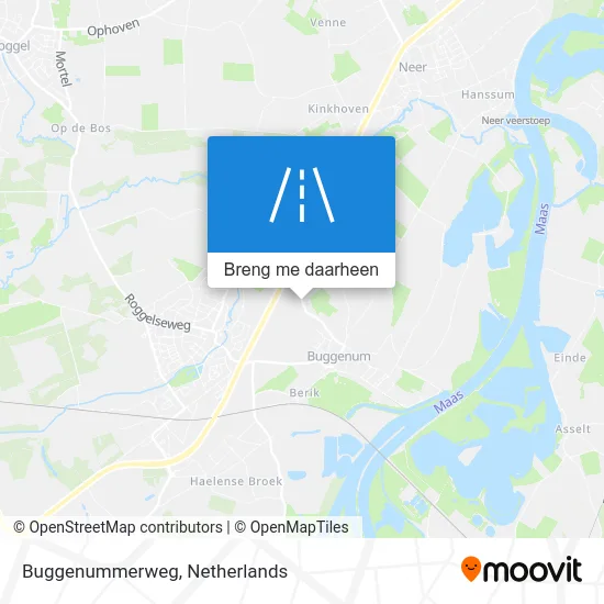 Buggenummerweg kaart