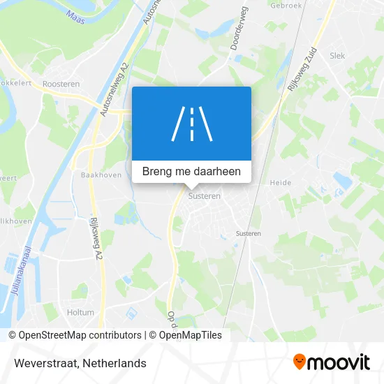 Weverstraat kaart