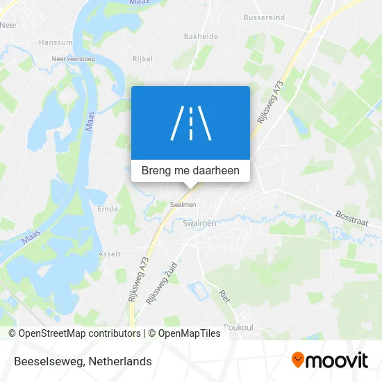 Beeselseweg kaart