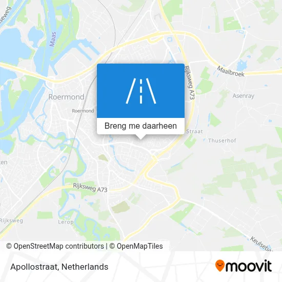 Apollostraat kaart