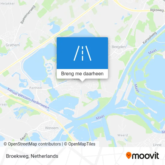 Broekweg kaart
