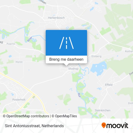 Sint Antoniusstraat kaart