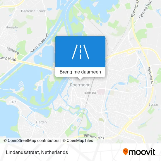 Lindanusstraat kaart