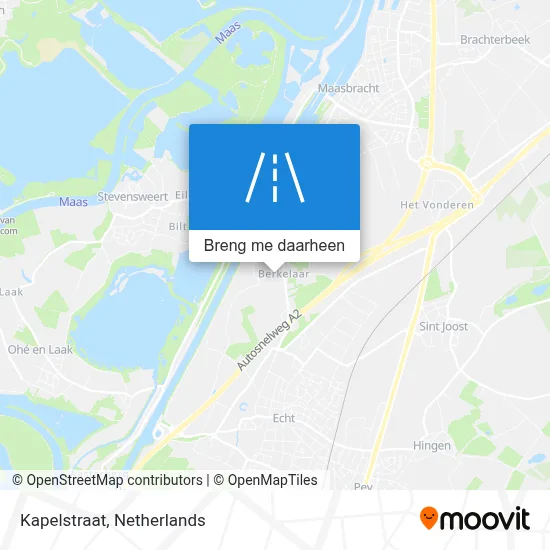 Kapelstraat kaart