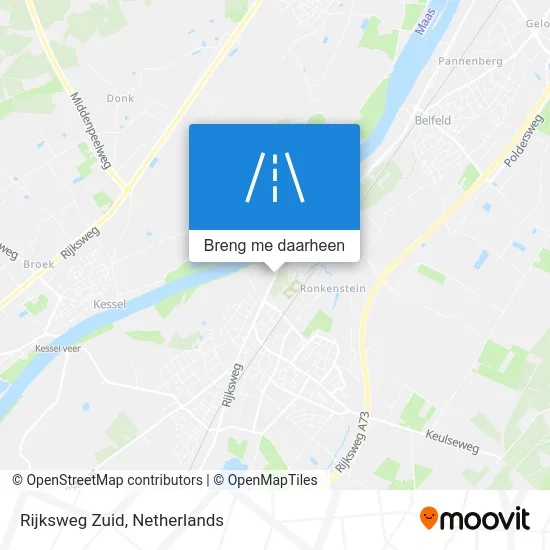 Rijksweg Zuid kaart