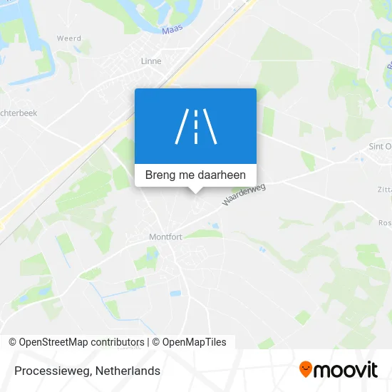 Processieweg kaart