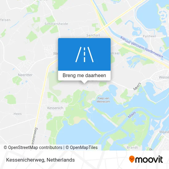 Kessenicherweg kaart