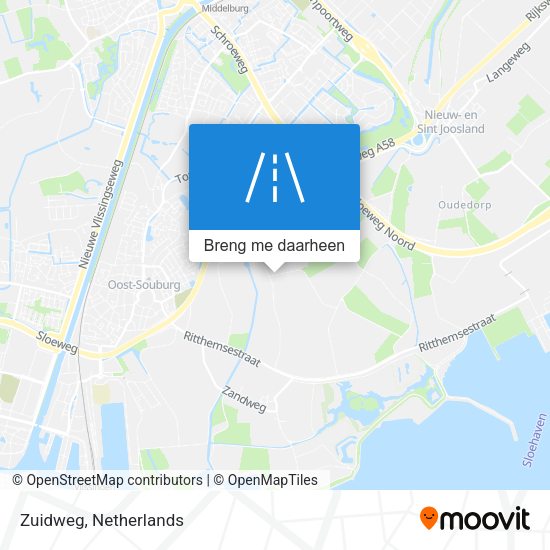 Zuidweg kaart