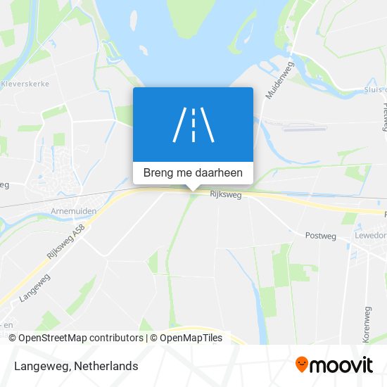 Langeweg kaart