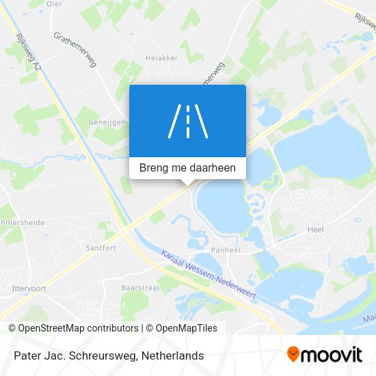 Pater Jac. Schreursweg kaart