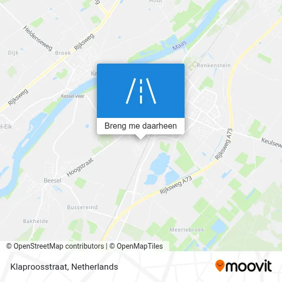 Klaproosstraat kaart