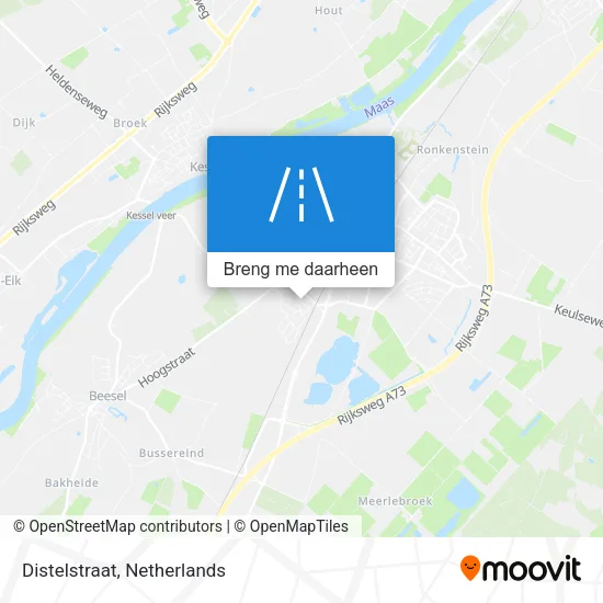 Distelstraat kaart