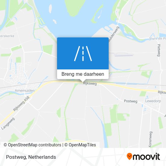 Postweg kaart