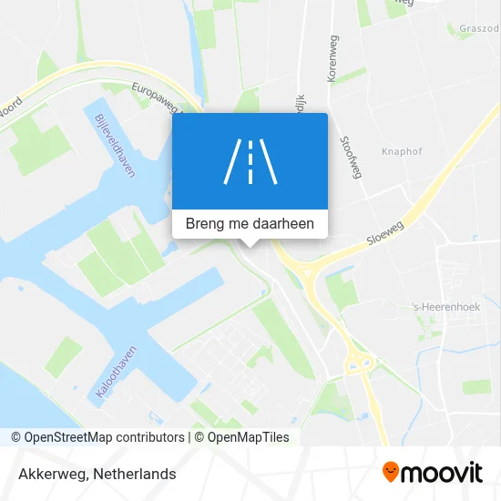 Akkerweg kaart