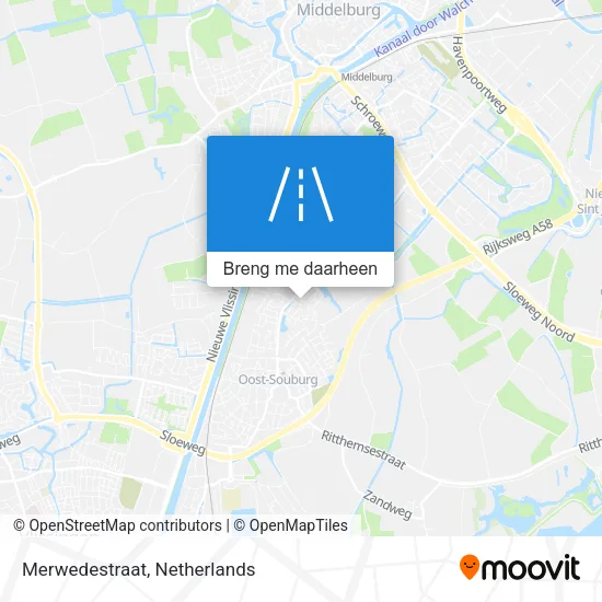 Merwedestraat kaart