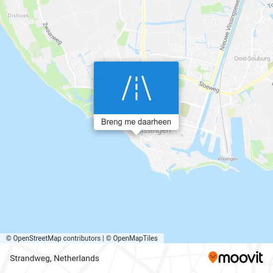 Strandweg kaart