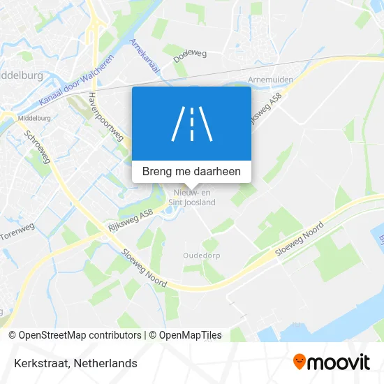Kerkstraat kaart