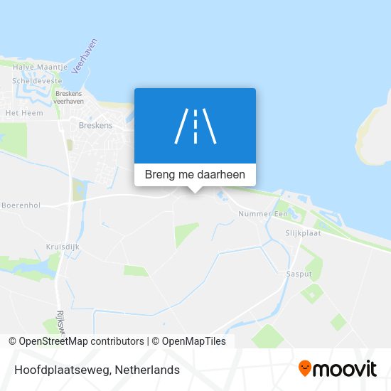 Hoofdplaatseweg kaart