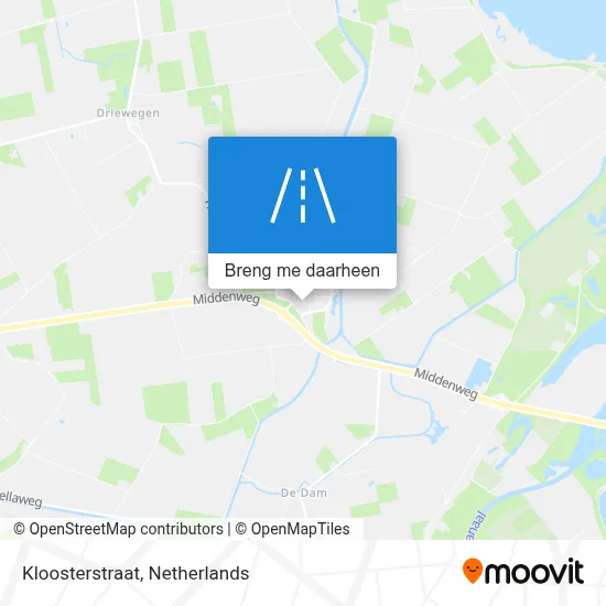 Kloosterstraat kaart