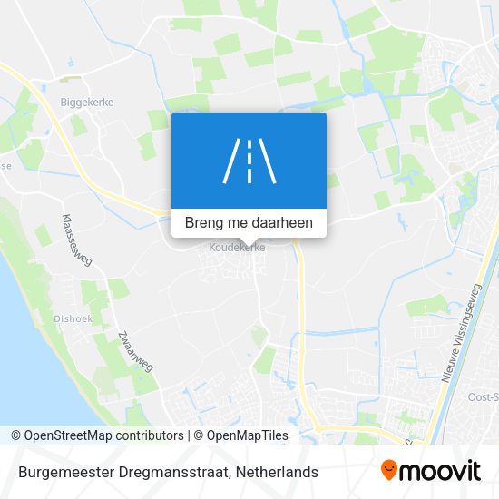 Burgemeester Dregmansstraat kaart