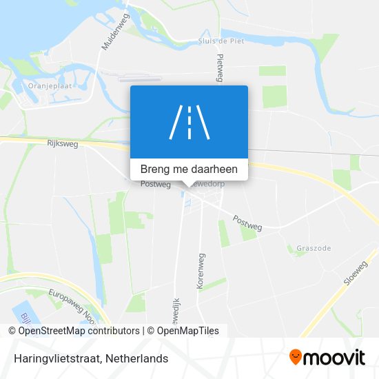 Haringvlietstraat kaart