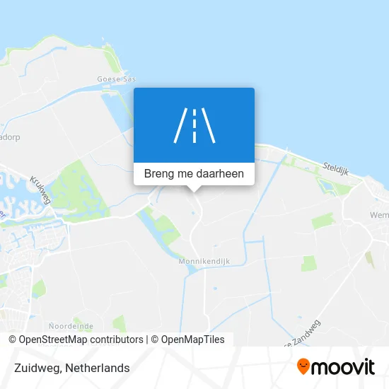 Zuidweg kaart