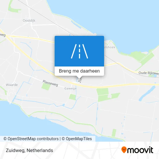 Zuidweg kaart