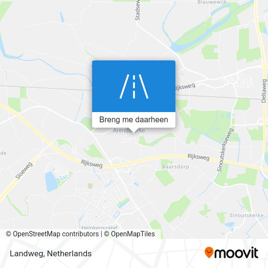 Landweg kaart