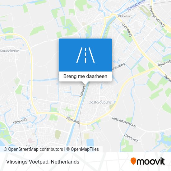 Vlissings Voetpad kaart