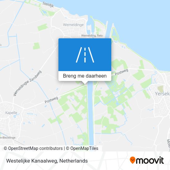 Westelijke Kanaalweg kaart