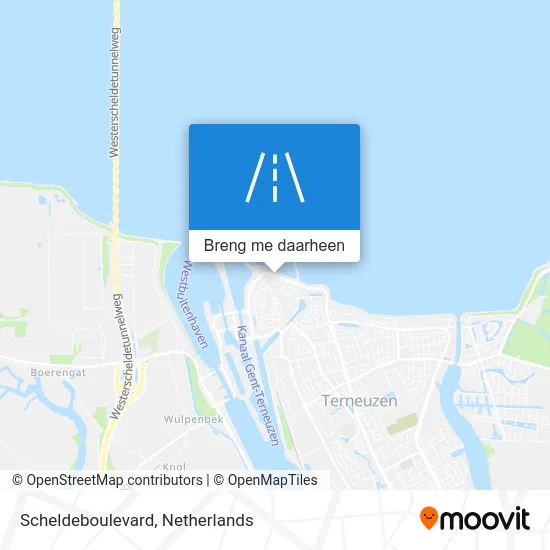 Scheldeboulevard kaart