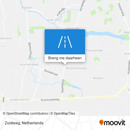 Zuidweg kaart