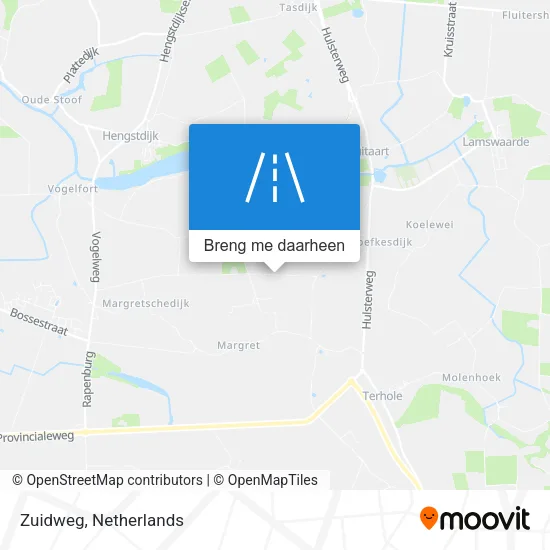 Zuidweg kaart
