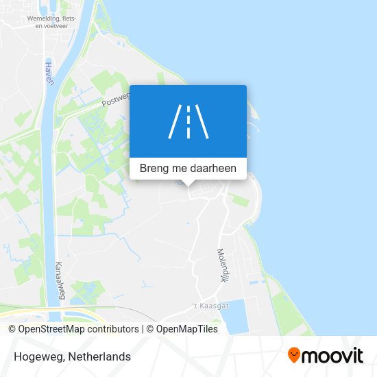 Hogeweg kaart