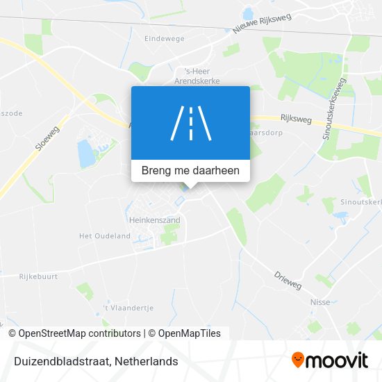 Duizendbladstraat kaart
