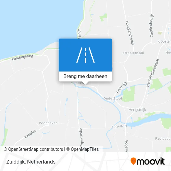 Zuiddijk kaart