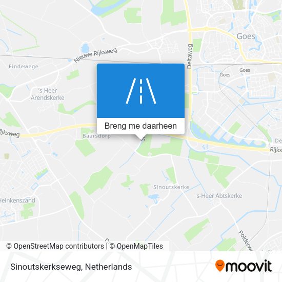 Sinoutskerkseweg kaart