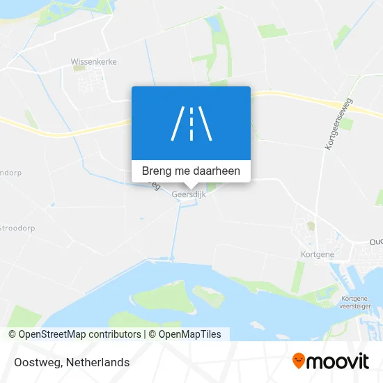 Oostweg kaart