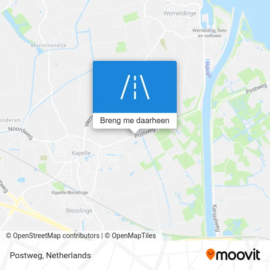 Postweg kaart