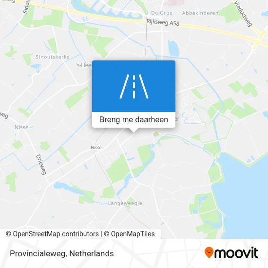 Provincialeweg kaart