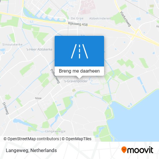 Langeweg kaart