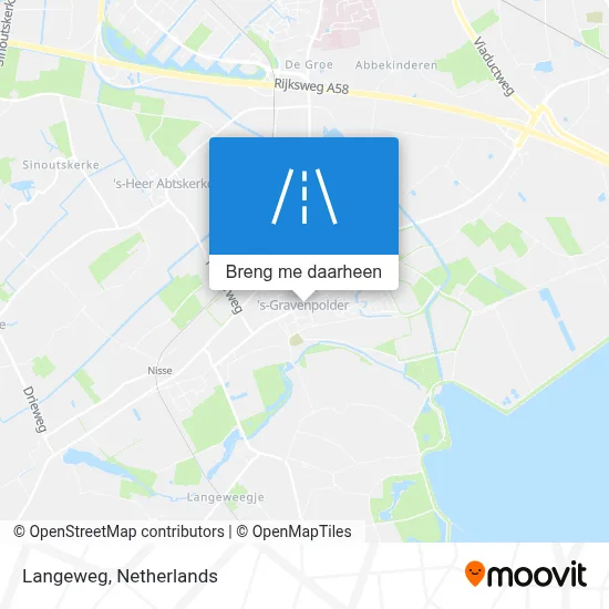 Langeweg kaart