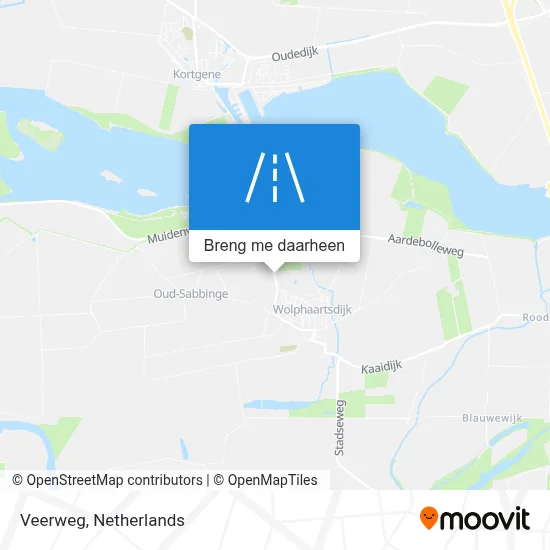 Veerweg kaart